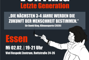 Vortrag Aufstand der letzten Generation