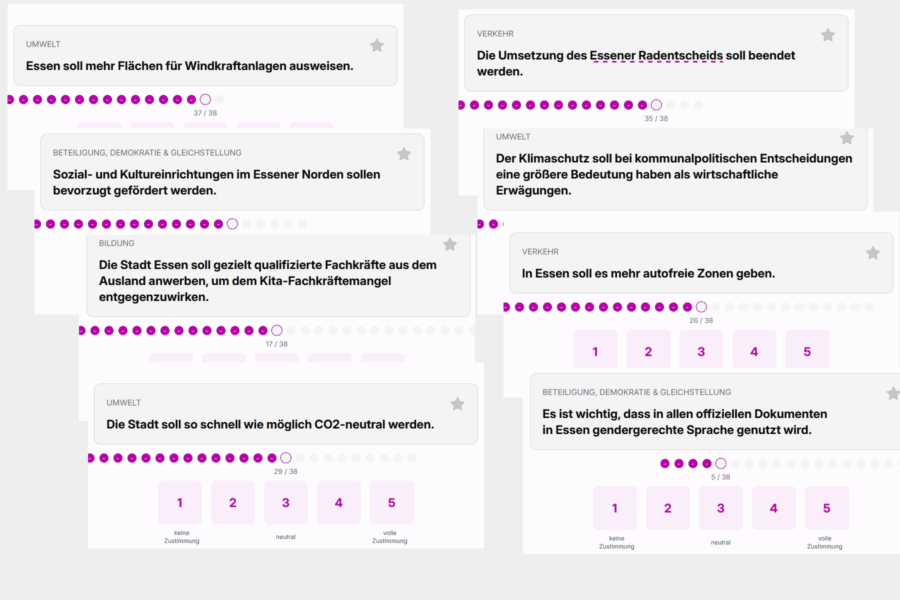 Das Kommunalwahl-Navi  – Der „Wahl-O-Mat“ für Essen