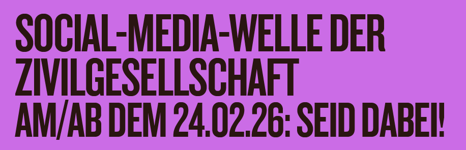 Social Media-Welle der Zivilgesellschaft